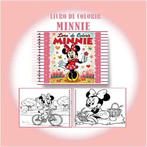 Arquivo Digital Livro de Colorir Minnie