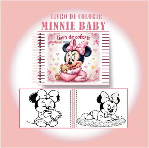 Arquivo Digital Livro de Colorir Minnie Baby