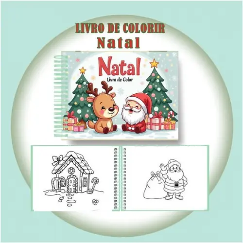 Arquivo Digital Livro de Colorir Natal