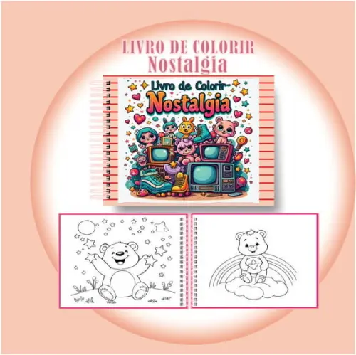 Arquivo Digital Livro de Colorir Nostalgia Divertida