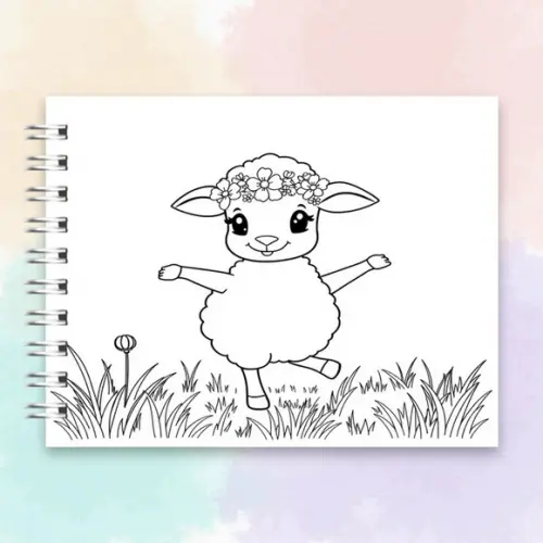 Arquivo Digital Livro de Colorir Ovelhinhas
