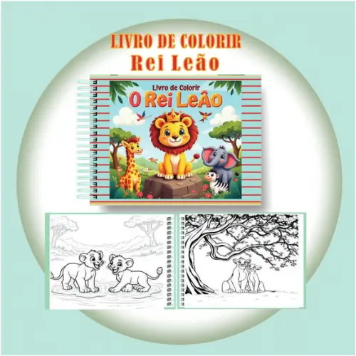 Arquivo Digital Livro de Colorir o Encanto do Rei Leão