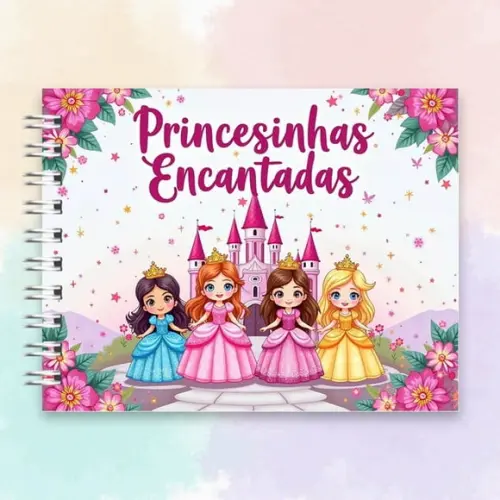 Arquivo Digital Livro de Colorir Princesinhas Encantadas