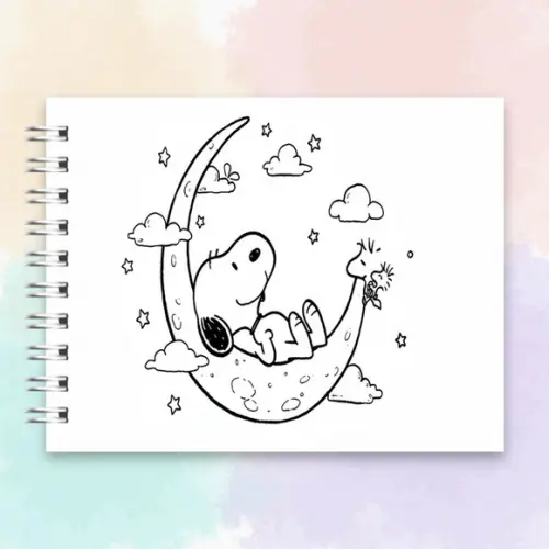 Arquivo Digital Livro de Colorir Snoopy