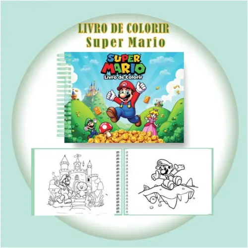 Arquivo Digital Livro de Colorir Super Mario