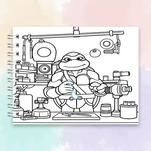 Arquivo Digital Livro de Colorir Tartarugas Ninjas
