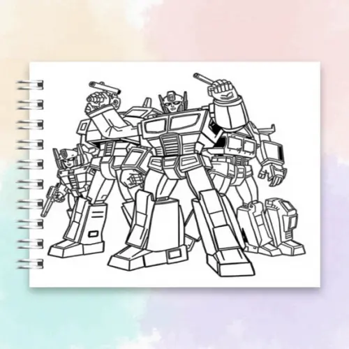 Arquivo Digital Livro de Colorir Transformers
