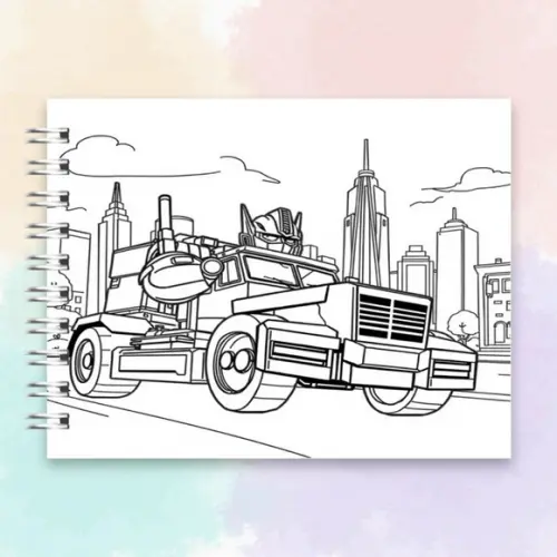 Arquivo Digital Livro de Colorir Transformers