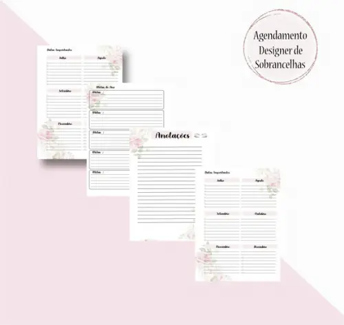 Arquivo Digital, Agendamento Designs Sobrancelhas