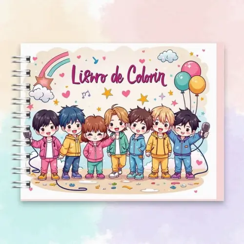 Arquivo Digital, Livro de Colorir Bts