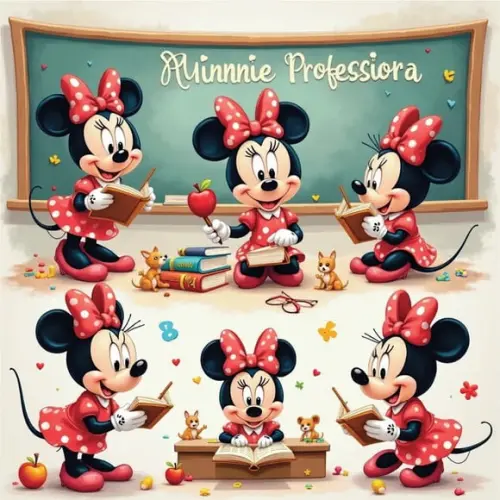 Arquivo Digital, Kit Digital Minnie Professora 3d
