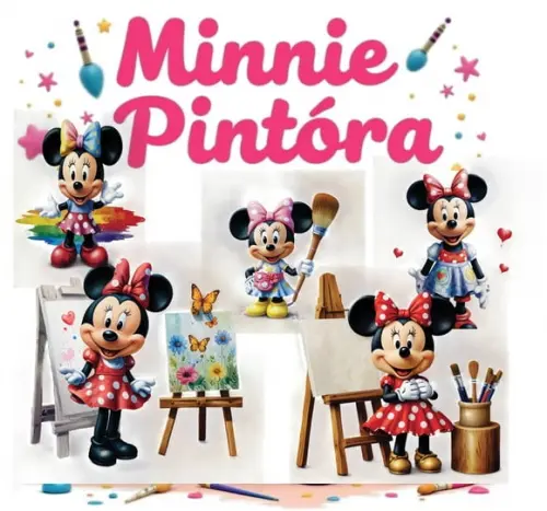 Arquivo Digital, Kit Digital Minnie Pintora 3d
