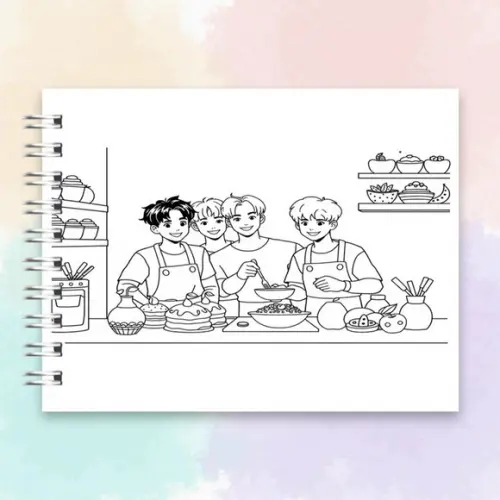 Arquivo Digital, Livro de Colorir Bts