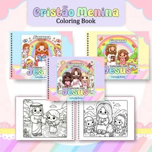 Arquivo Digital: Livro de Colorir ? Cristão Menina