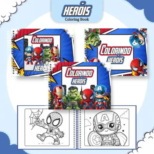 Arquivo Digital: Livro de Colorir ? Heróis