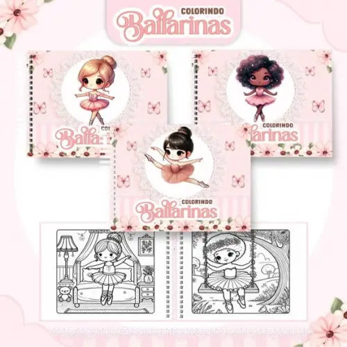 Arquivo Digital: Livro de Colorir Bailarina