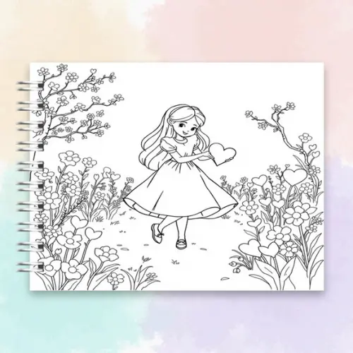 Arquivo Digital: Livro de Colorir Alice Kawaii