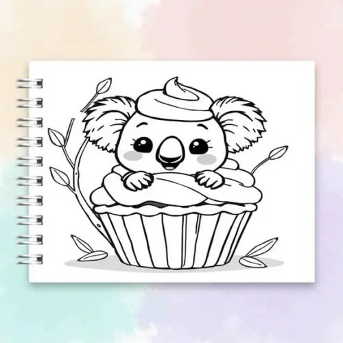 Arquivo Digital: Livro de Colorir Coala Kawaii