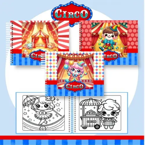 Arquivo Digital: Livro de Colorir Circo