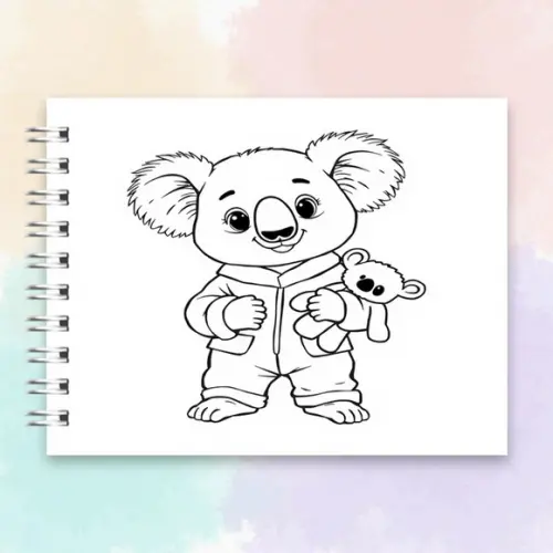 Arquivo Digital: Livro de Colorir Coala Kawaii
