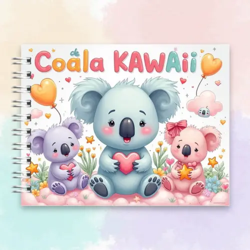 Arquivo Digital: Livro de Colorir Coala Kawaii