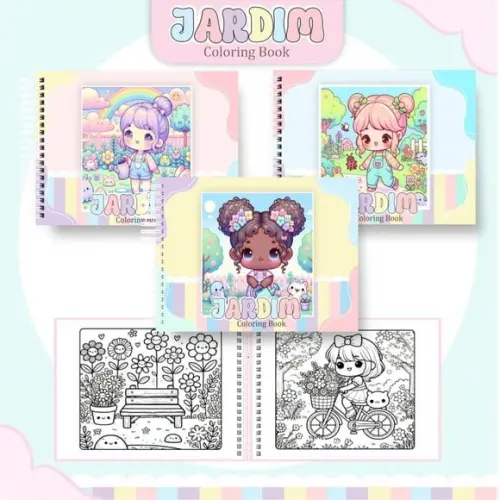 Arquivo Digital: Livro de Colorir Jardim