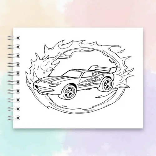 Arquivo Digital: Livro de Colorir Hot Wheels