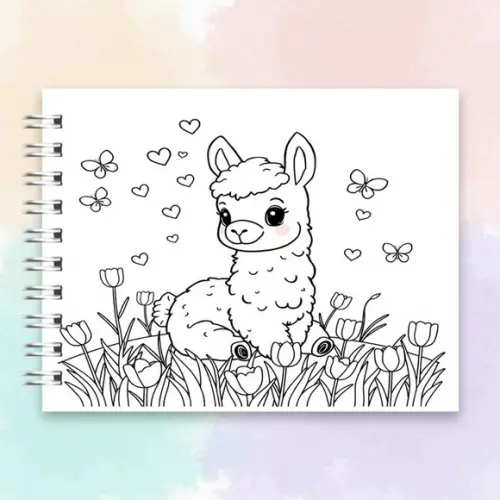 Arquivo Digital: Livro de Colorir Lhaminhas Fofinhas