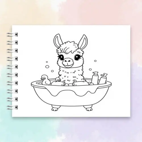 Arquivo Digital: Livro de Colorir Lhaminhas Fofinhas