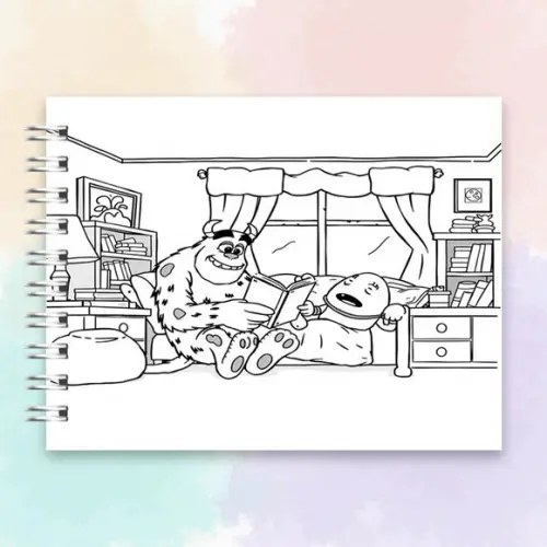 Arquivo Digital: Livro de Colorir Monstros S.a