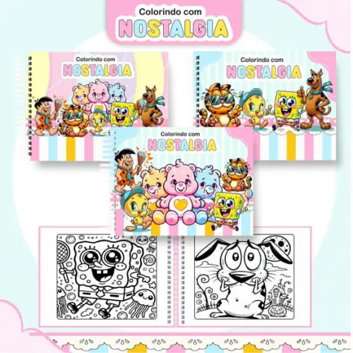 Arquivo Digital: Livro de Colorir Nostalgia