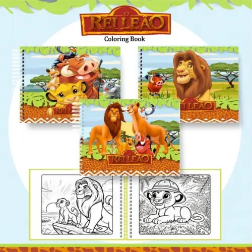 Arquivo Digital: Livro de Colorir Rei Leão