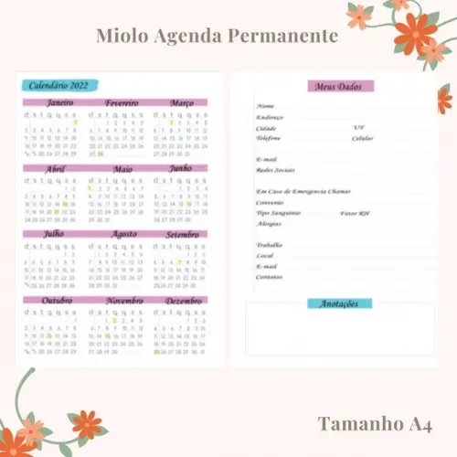ARQUIVOS Agenda A4