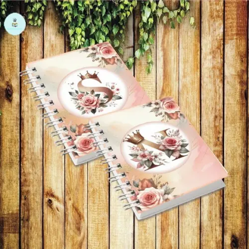 Coleção Capas Alfabeto Realeza Rosé Gold