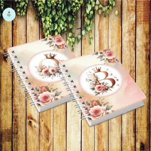 Coleção Capas Alfabeto Realeza Rosé Gold