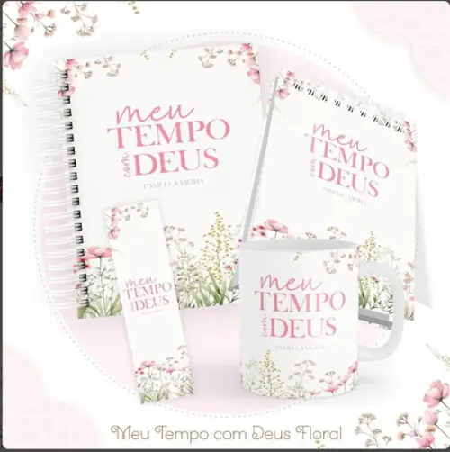 Combo Meu Tempo com Deus Floral 2025 Arquivo Digital