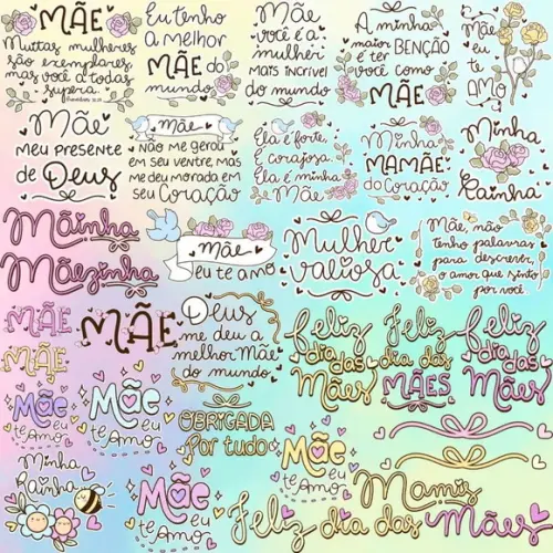 Dia das Mães Frases - Kit Digital