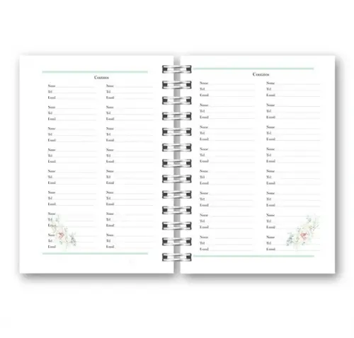Kit com 2 Agendas Floral 2022 Arquivo Digital