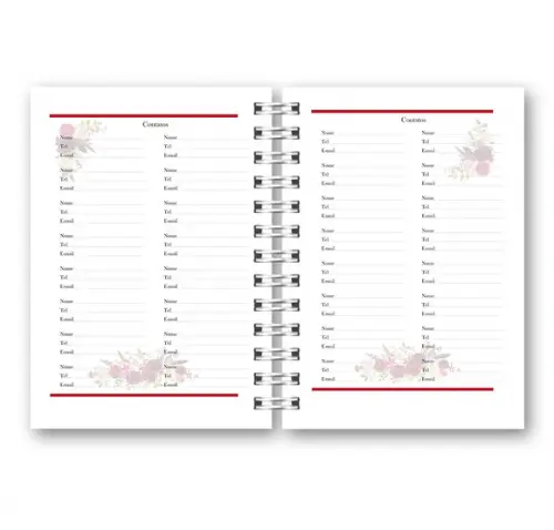 Kit com 2 Agendas Floral 2022 Arquivo Digital