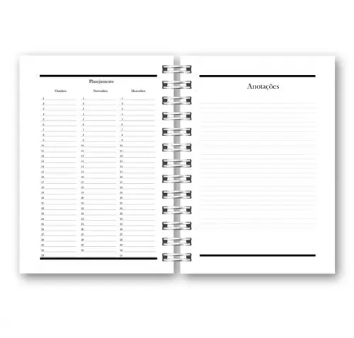 Kit com 2 Agendas Pretas 2022 Arquivo Digital