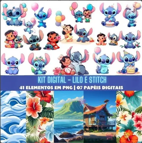 Kit Digital - Lilo e Stitch