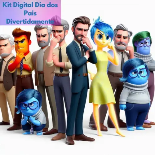 Kit Digital dia dos Pais Divertidamente
