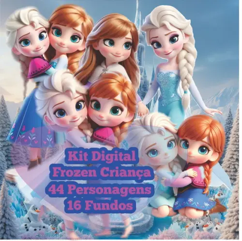 Kit Digital frozen Cute
