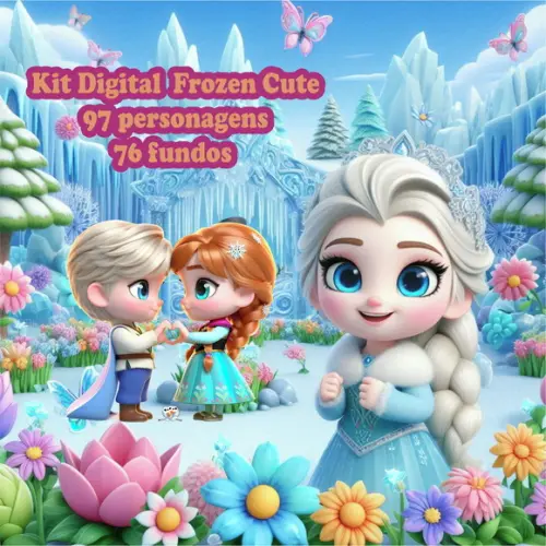Kit Digital frozen Cute01