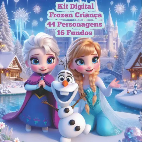 Kit Digital frozen Cute