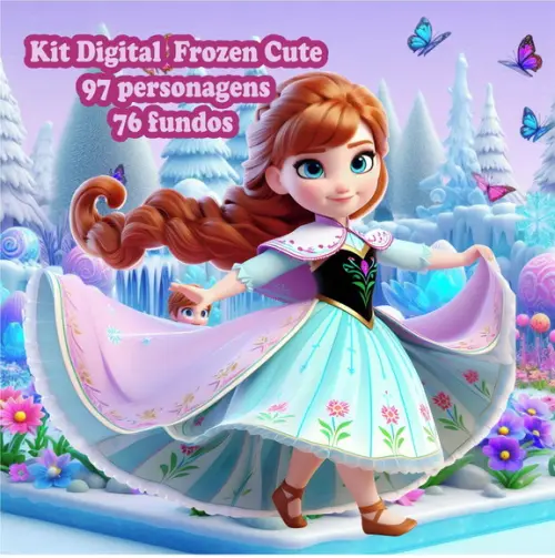 Kit Digital frozen Cute01