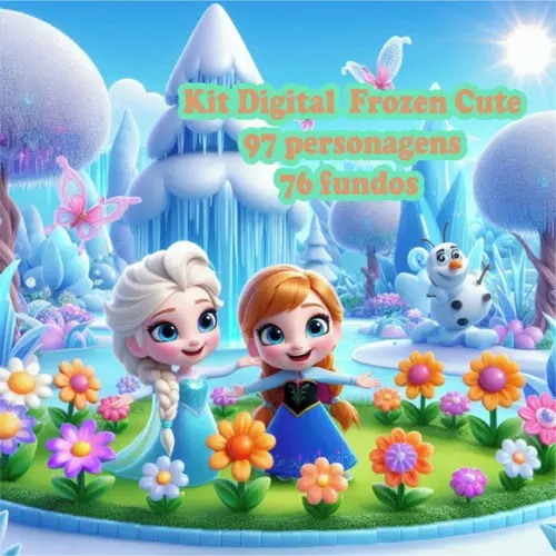 Kit Digital frozen Cute01