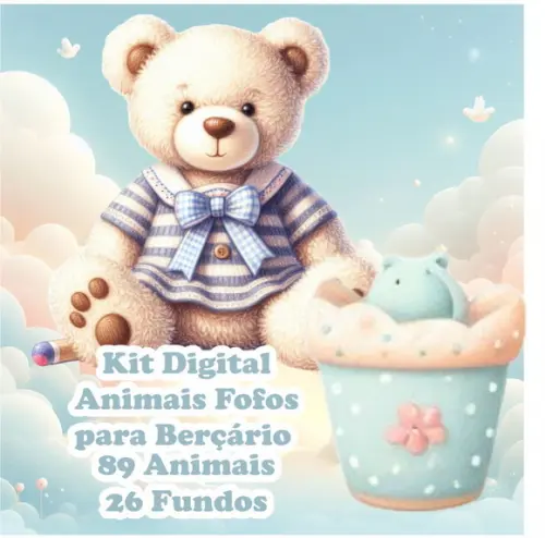 Kit Digital Animais Fofos