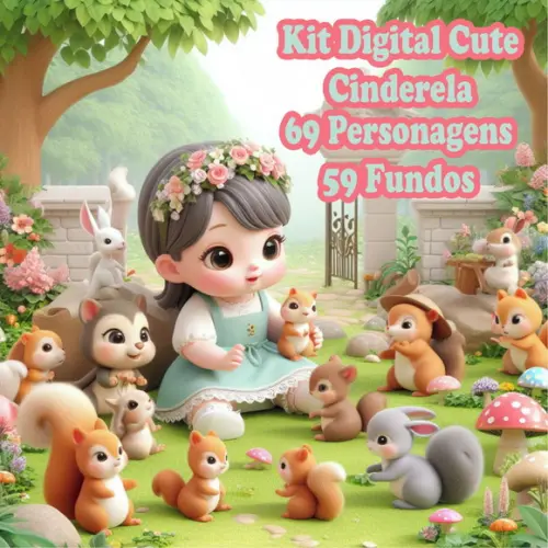 Kit Digital Cinderela Cute!
