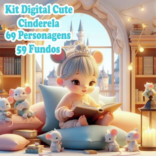 Kit Digital Cinderela Cute!